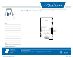 Floor Plan Residence D Oxford House 434 East 72nd St